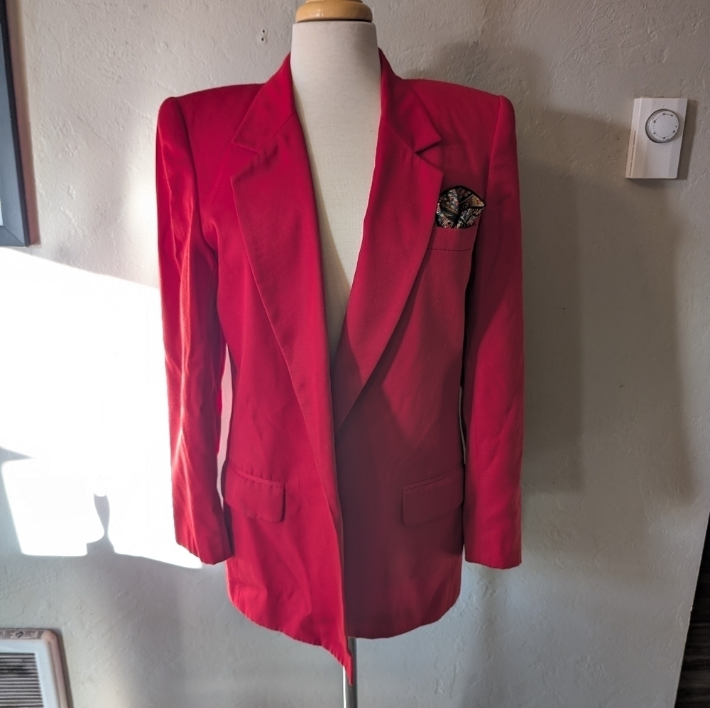Women's Red Worthington Blazer sz‎ 10